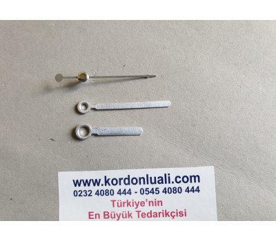 Akrep 3,5 cm Yelkovan 5 cm Metal Gümüş 100 Adet