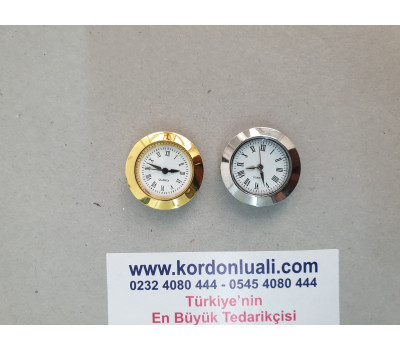 Geçme Saat 2,7 cm Gold Veya Gümüş Roma Rakamlı 100 Ad